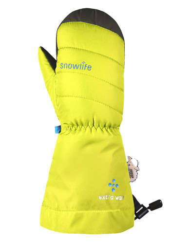 Detské rukavice Snowlife Spice Kids Mitt Neonyellow 95